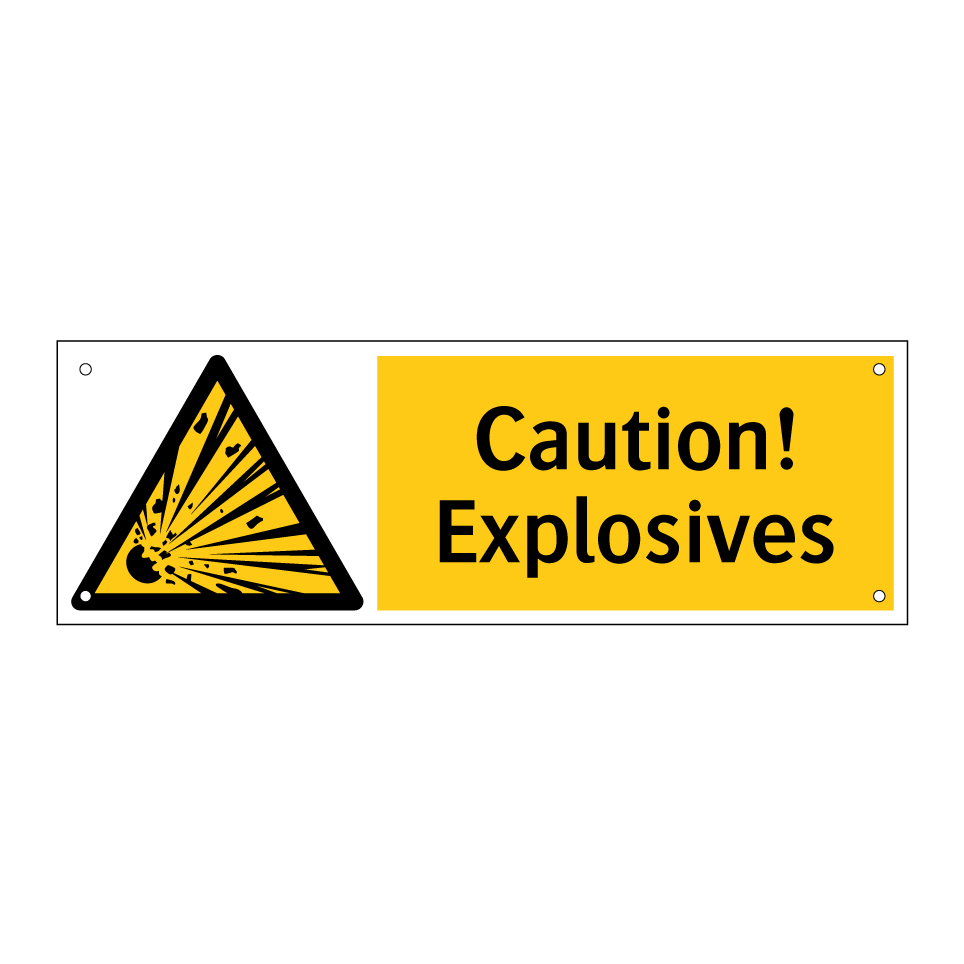 Caution! Explosives
