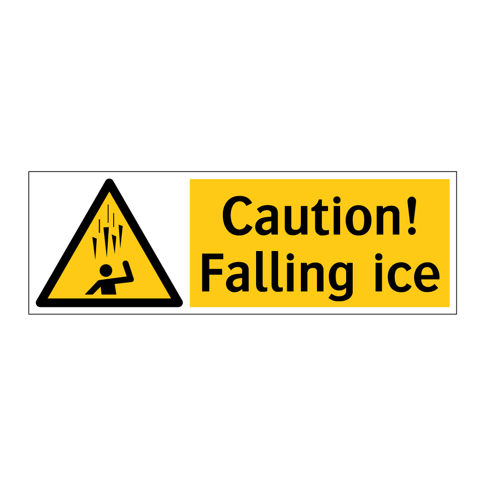 Caution! Falling ice