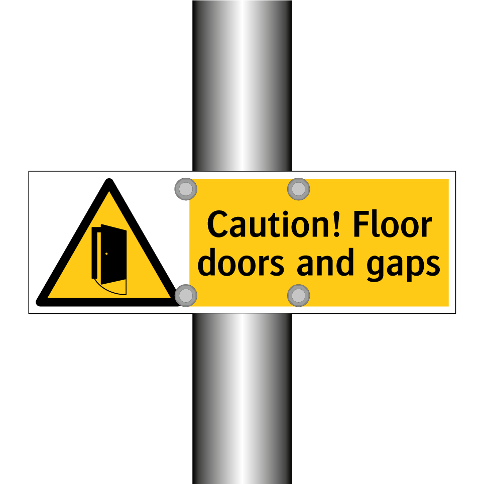 Caution! Floor doors and gaps