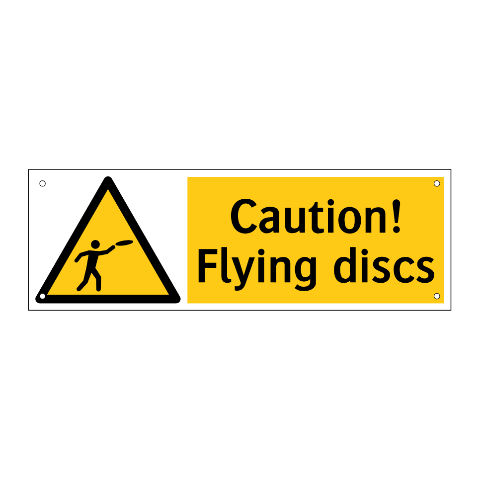 Caution! Flying discs