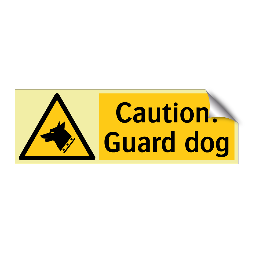 Caution! Guard dog