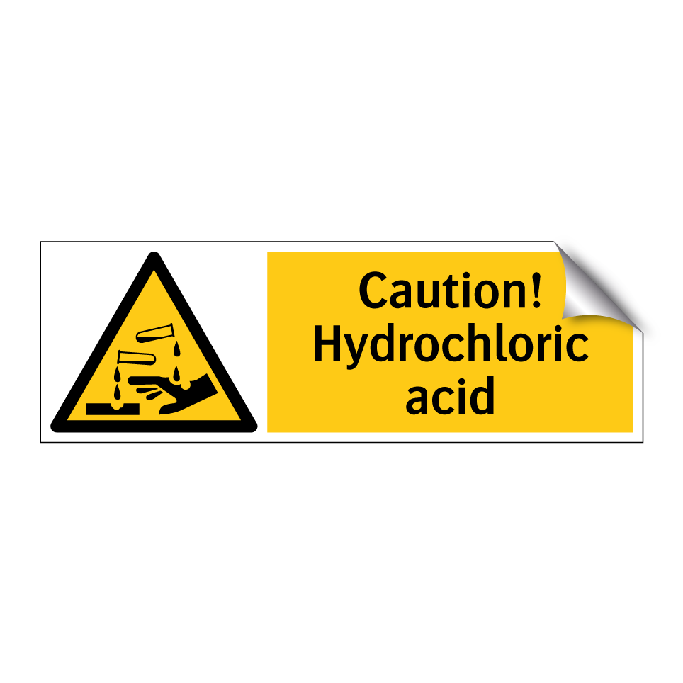 Caution! Hydrochloric acid