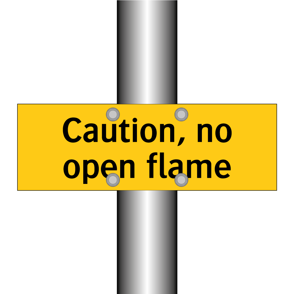 Caution, no open flame