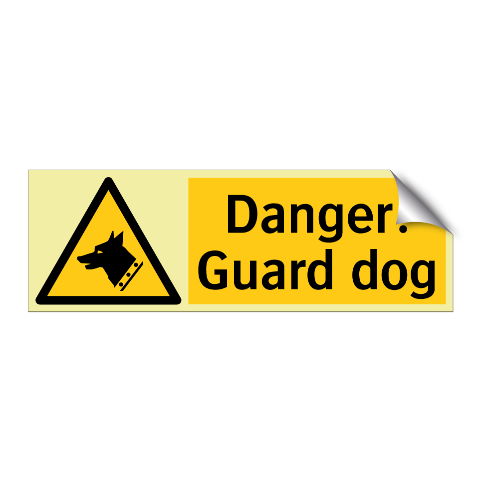 Danger: Guard dog