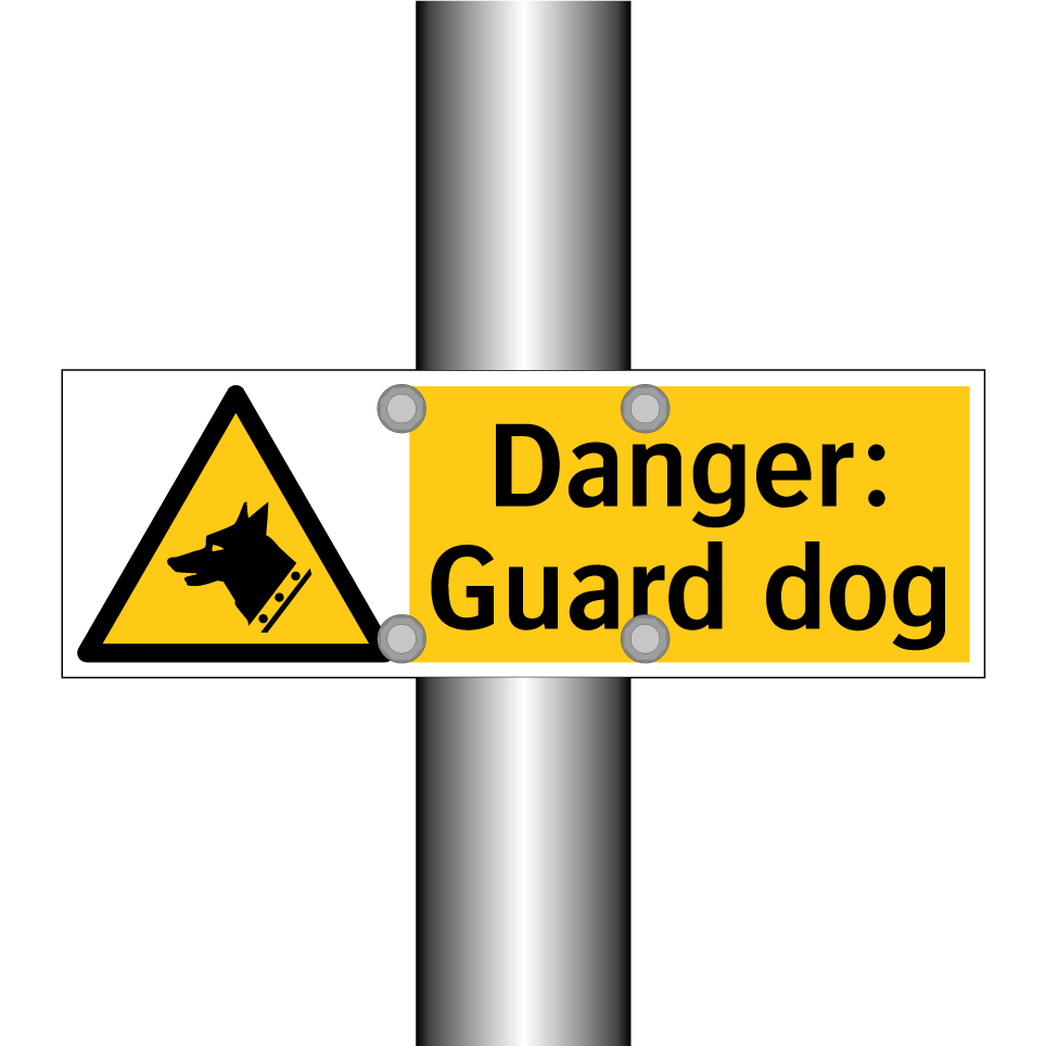 Danger: Guard dog