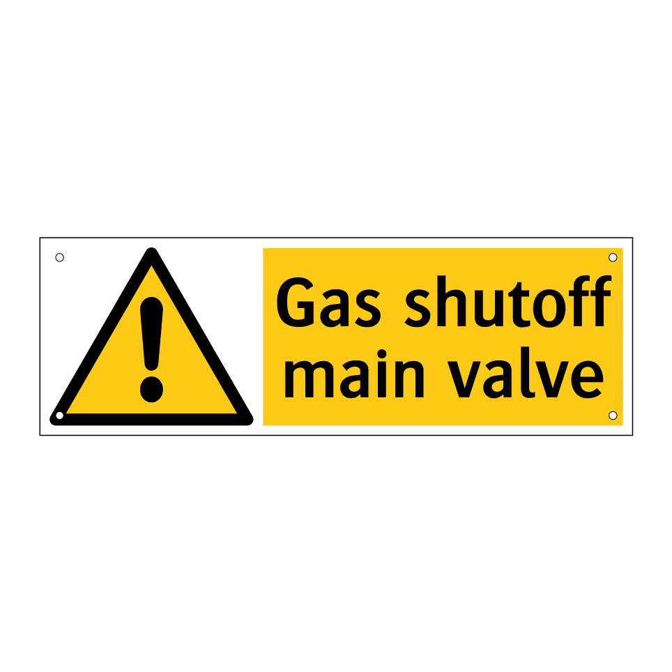 Gas shutoff main valve