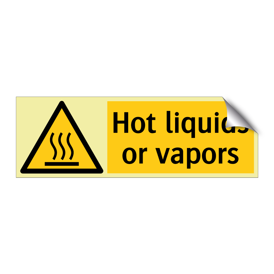 Hot liquids or vapors
