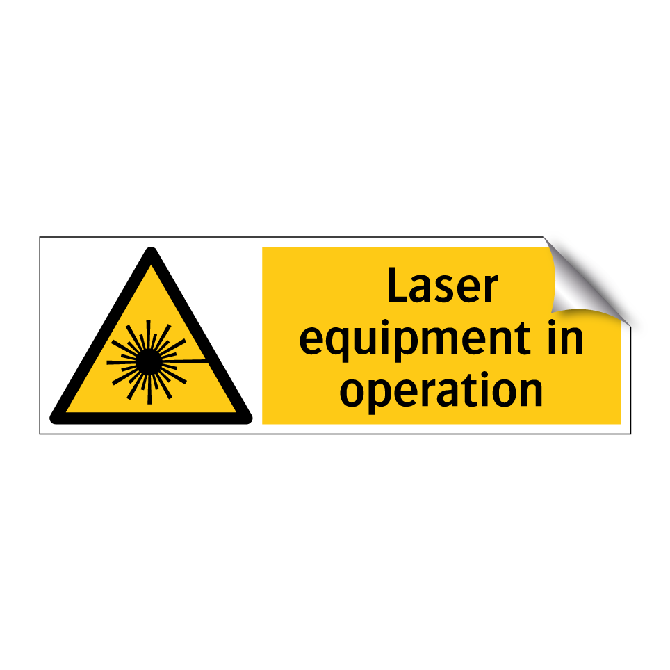 Laser equipment in operation