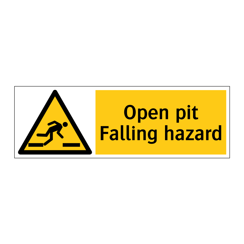 Open pit Falling hazard