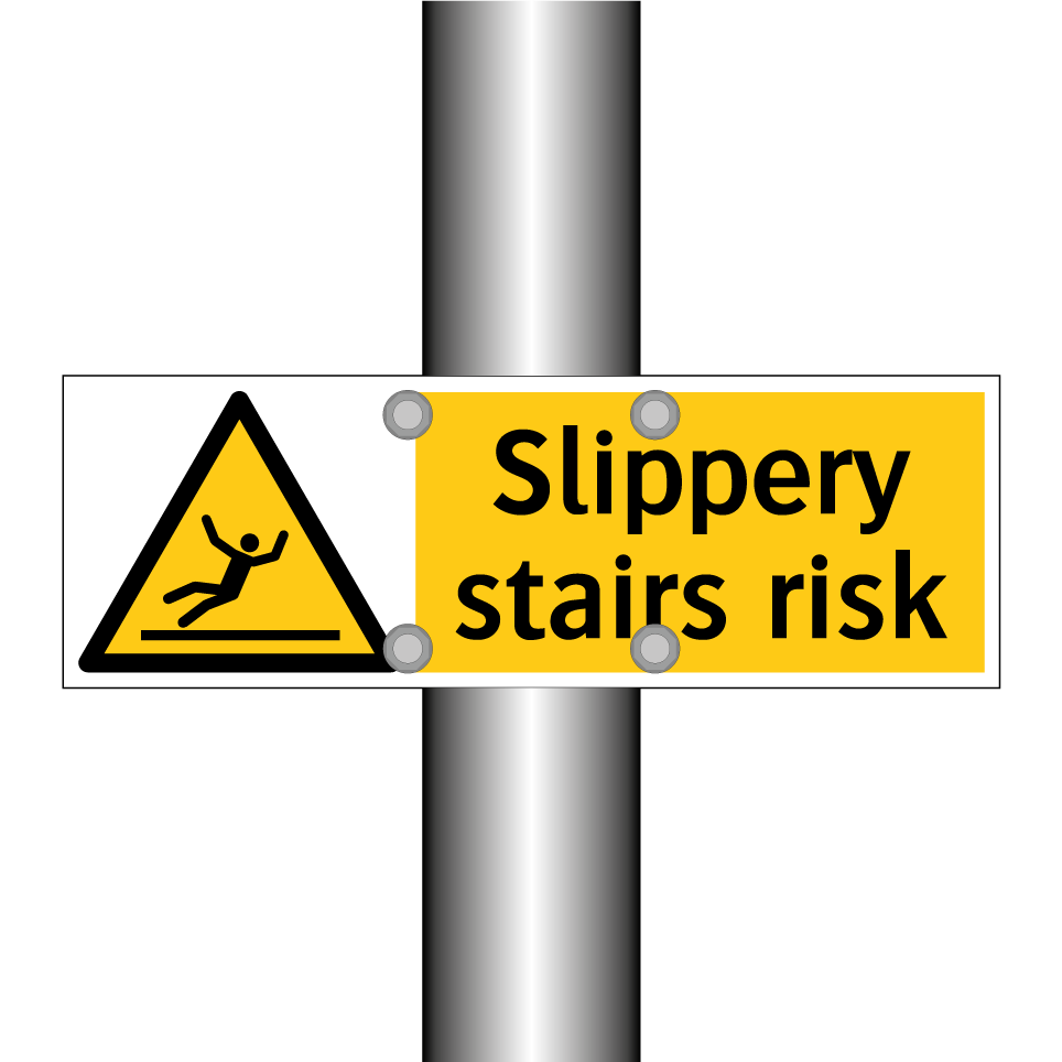 Slippery stairs risk