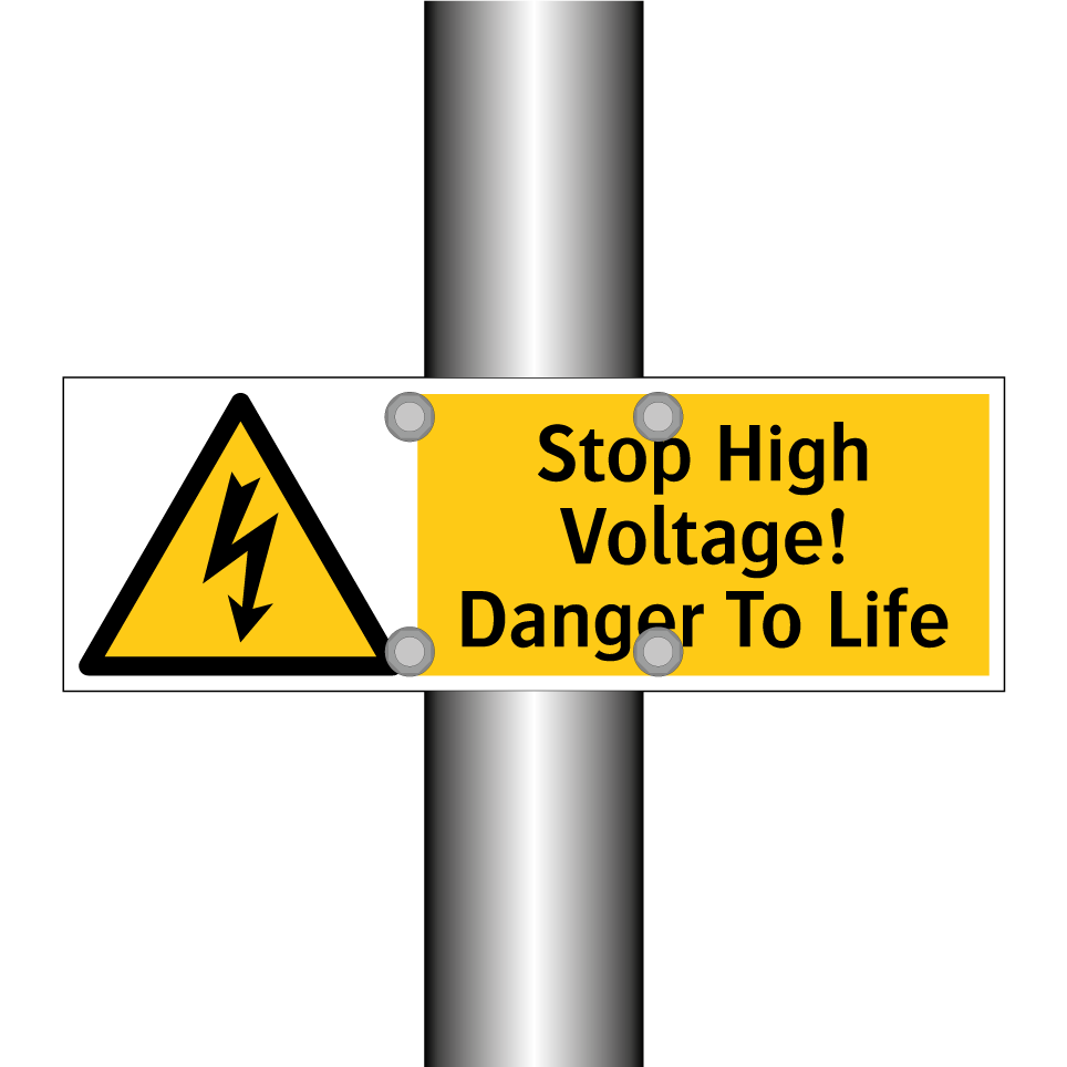Stop High Voltage! Danger To Life