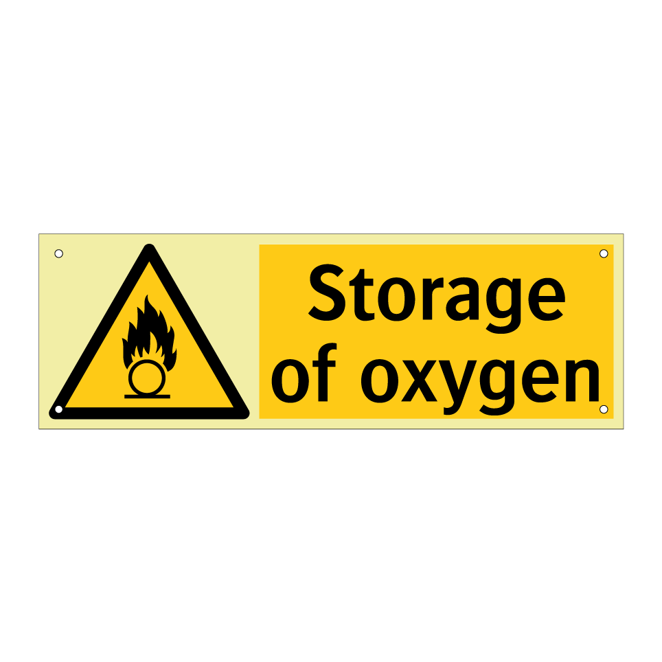 Storage of oxygen