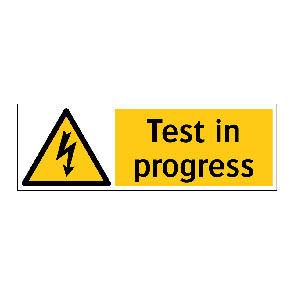Test in progress