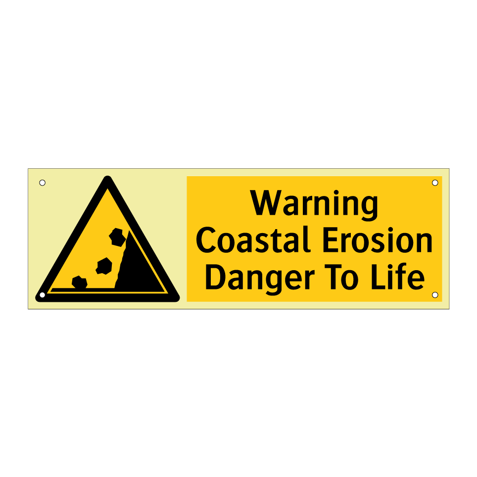 Warning Coastal Erosion Danger To Life