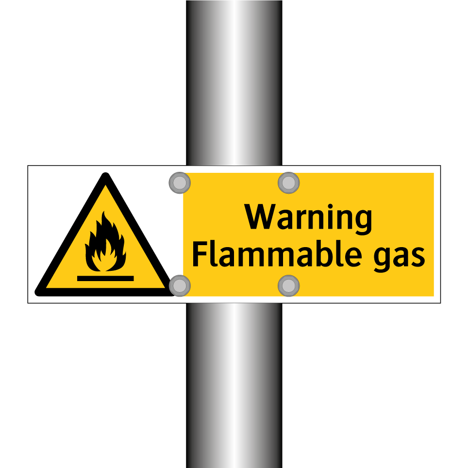 Warning Flammable gas