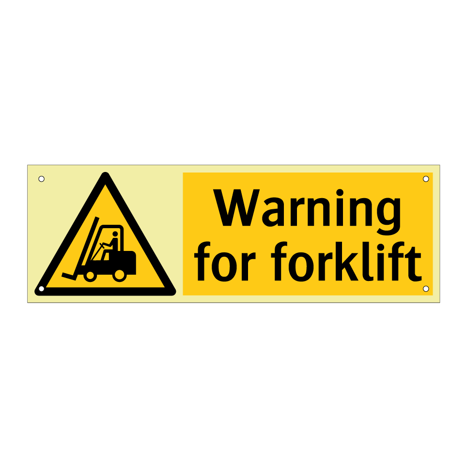 Warning for forklift