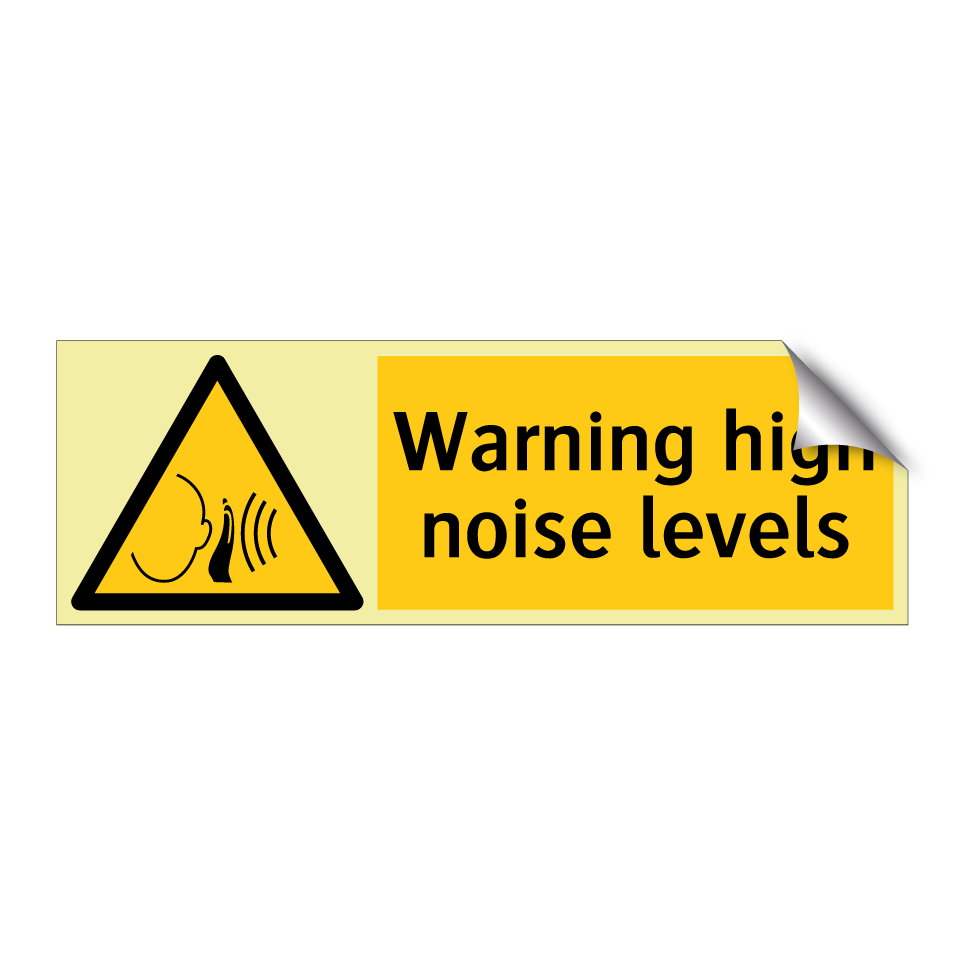 Warning high noise levels