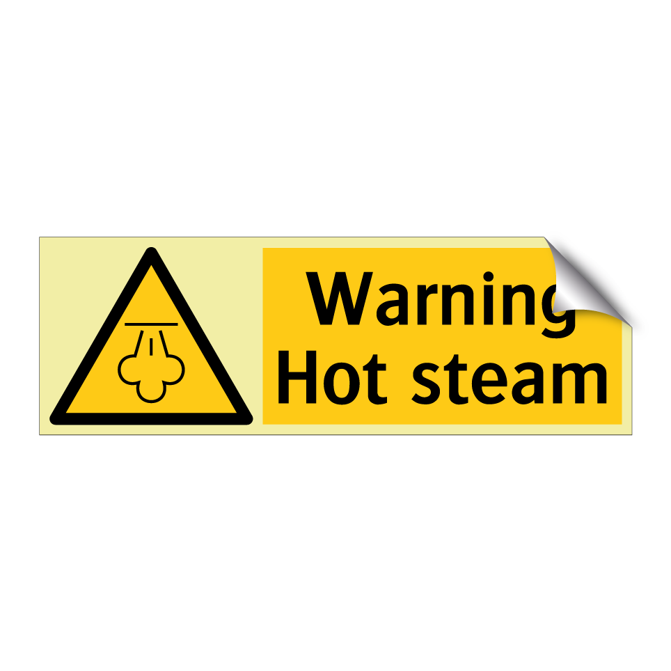 Warning Hot steam