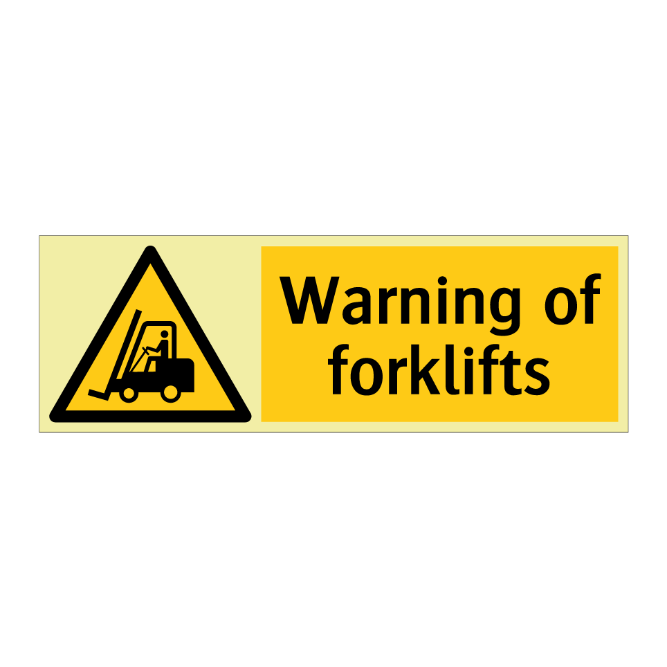Warning of forklifts