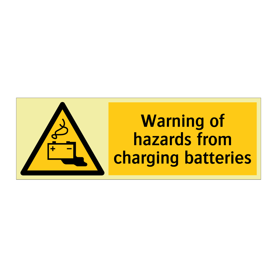 Warning of hazards from charging batteries