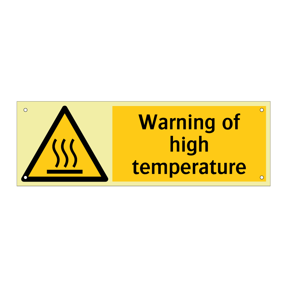 Warning of high temperature