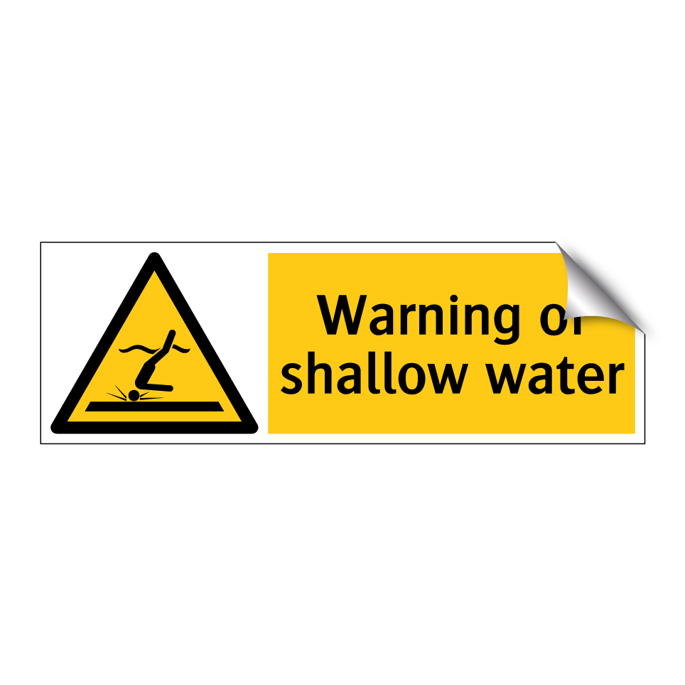 Warning of shallow water