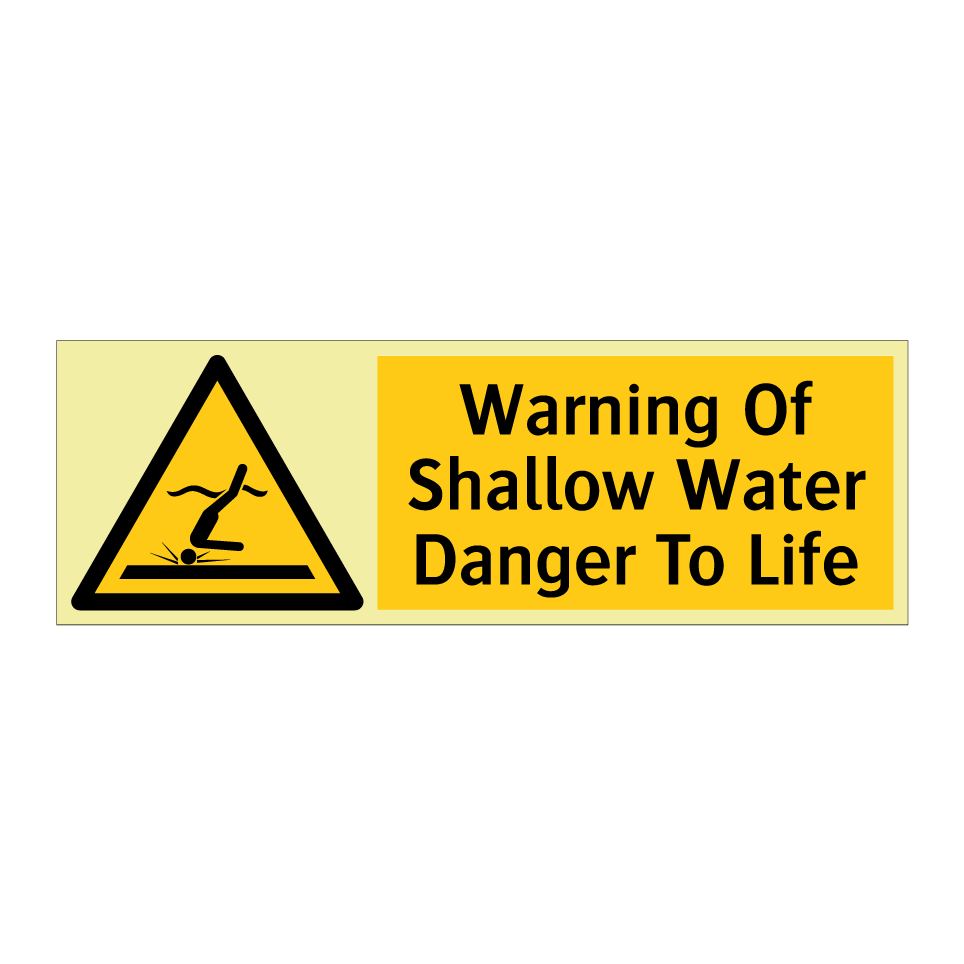 Warning Of Shallow Water Danger To Life
