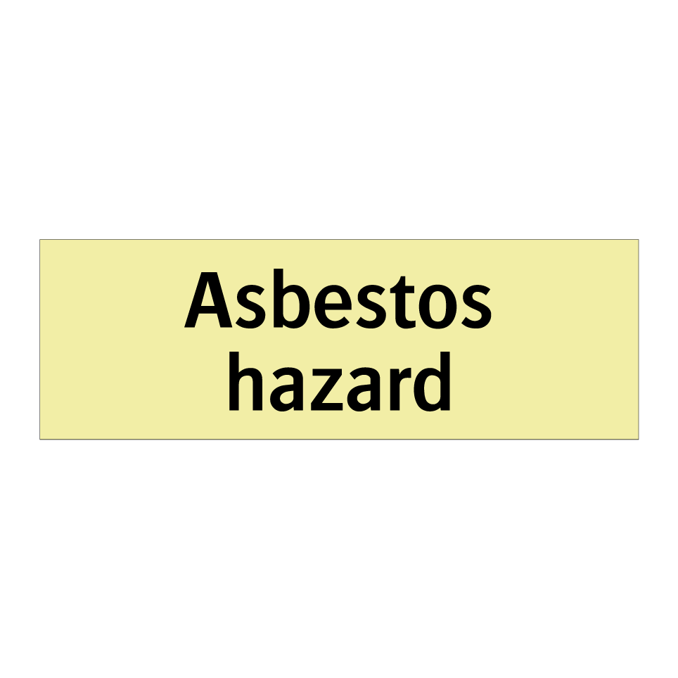 Asbestos hazard