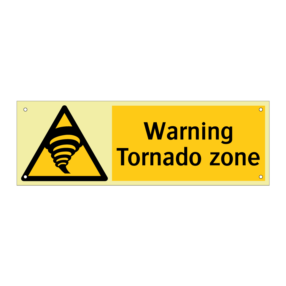 Warning Tornado zone