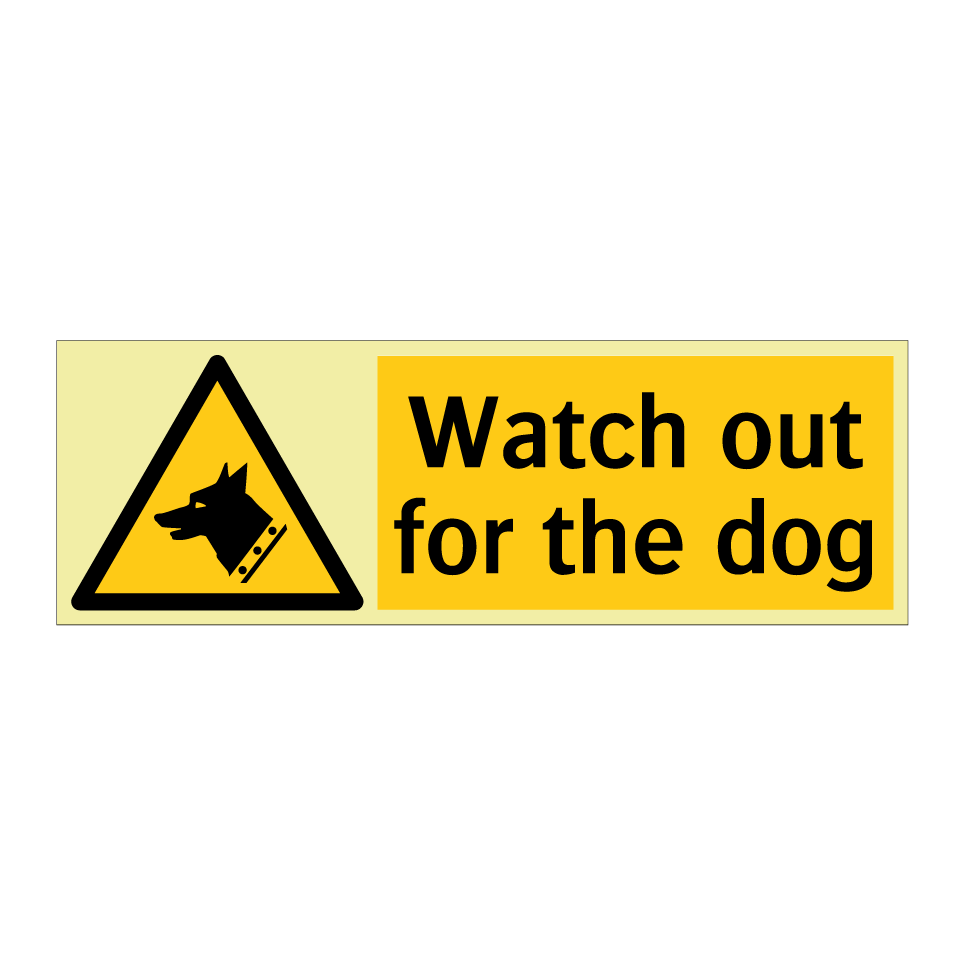 Watch out for the dog