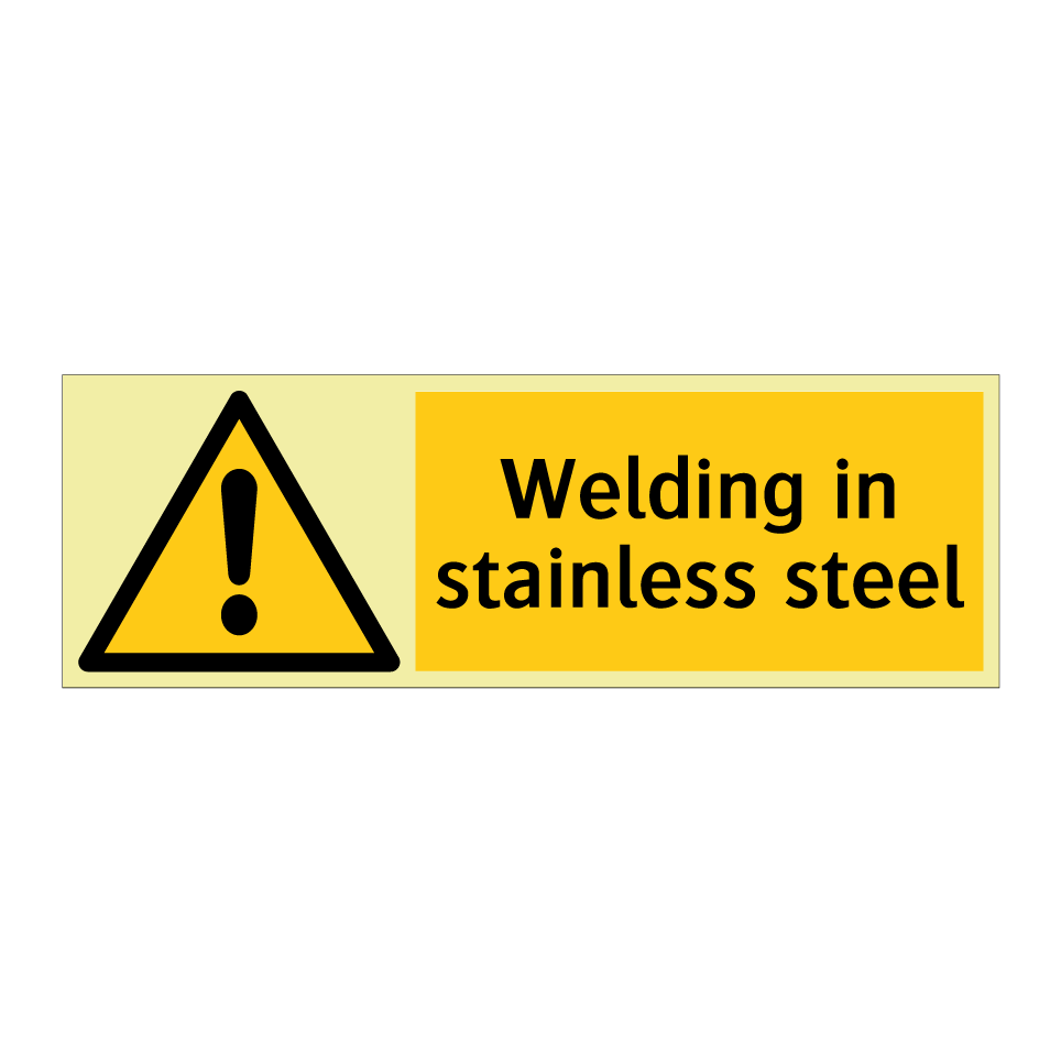Welding in stainless steel