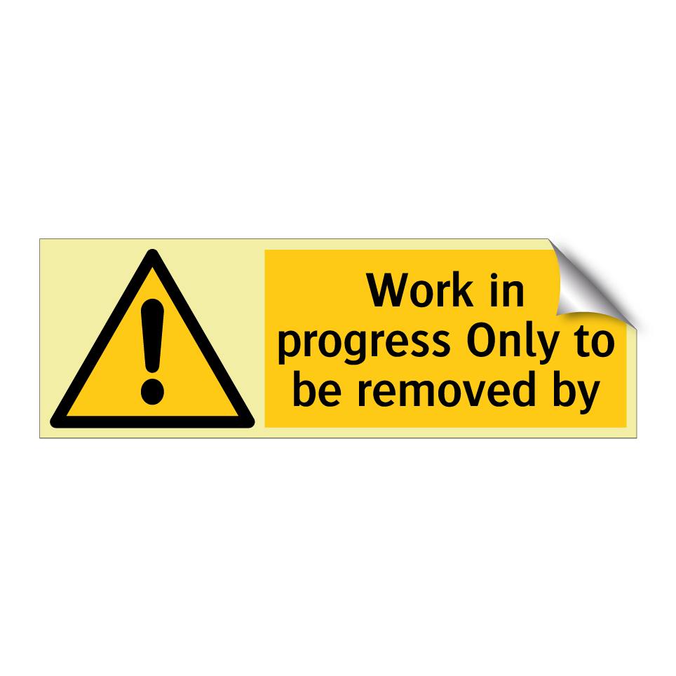 Work in progress Only to be removed by