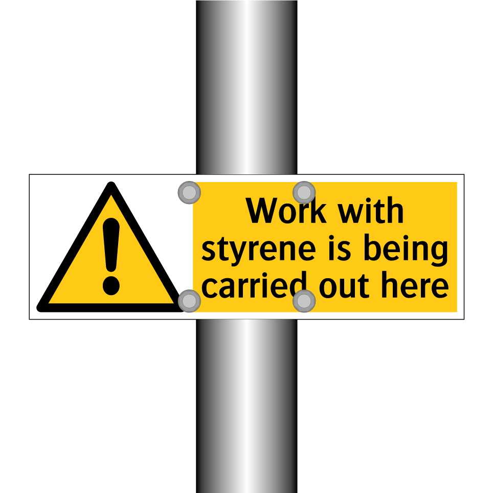 Work with styrene is being carried out here