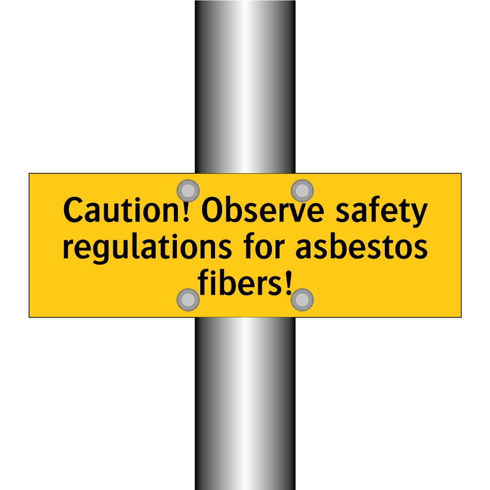 Caution! Observe safety regulations for asbestos fibers!