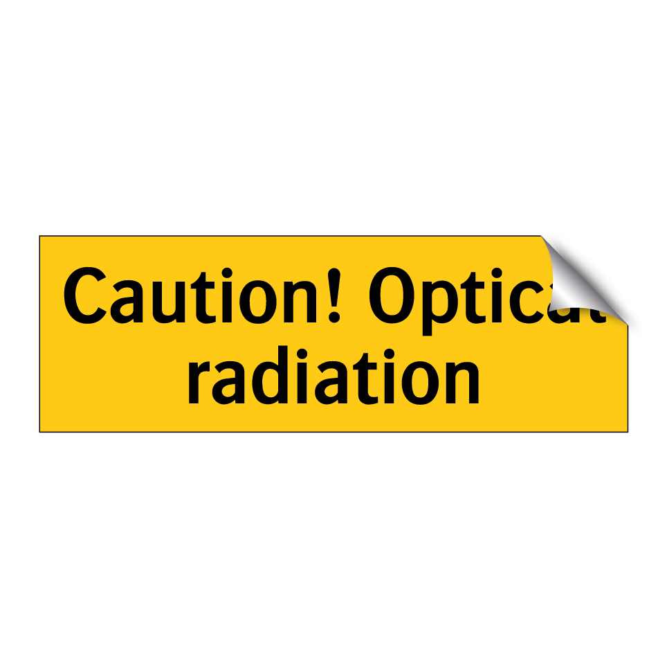 Caution! Optical radiation