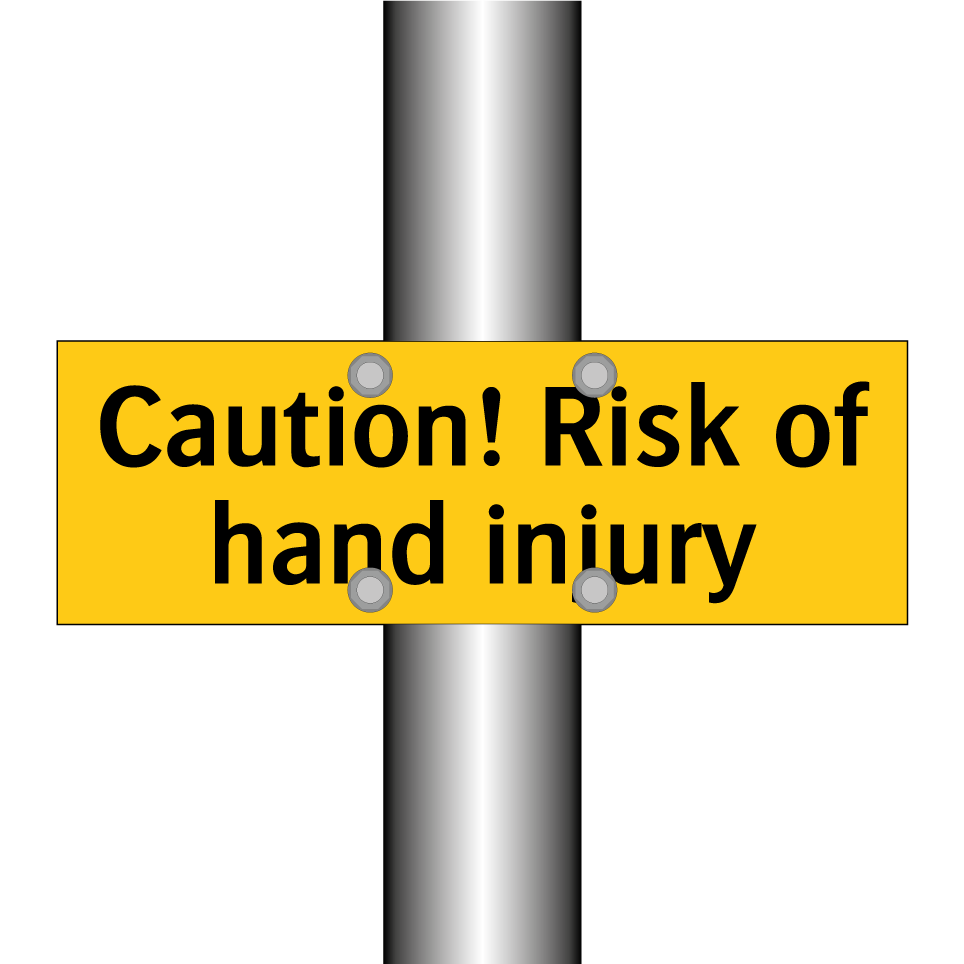 Caution! Risk of hand injury