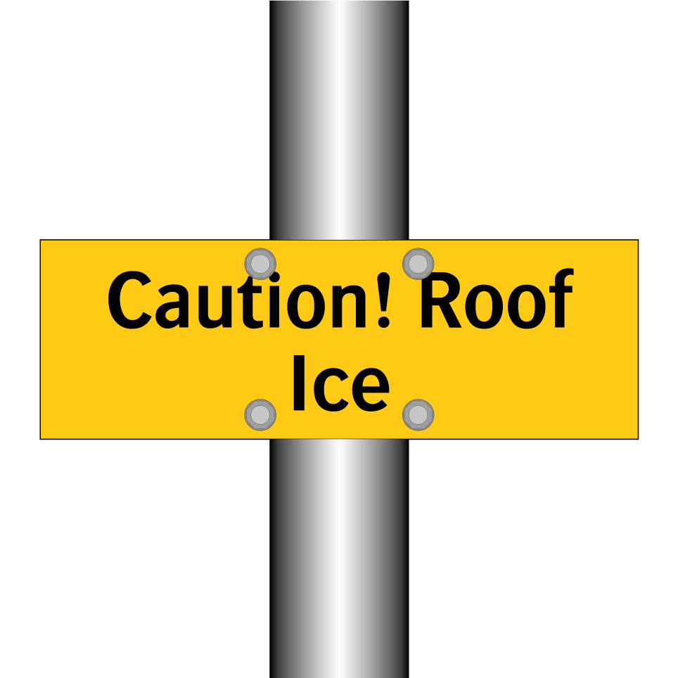 Caution! Roof Ice