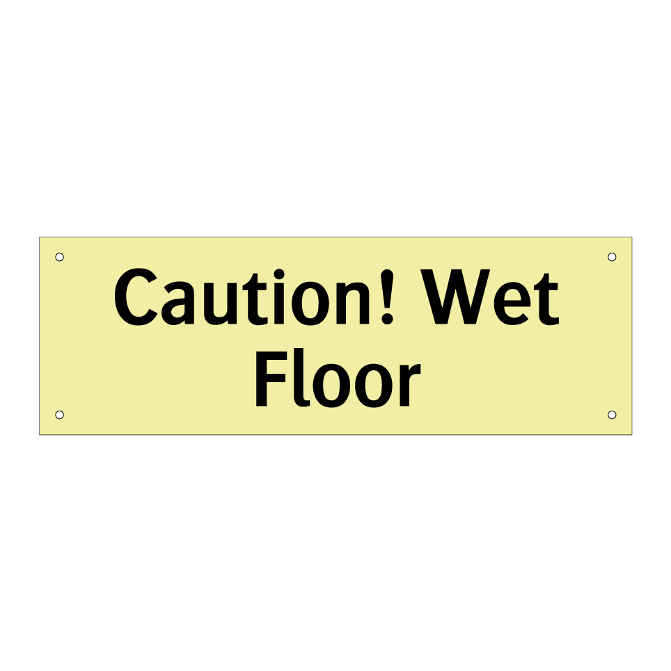 Caution! Wet Floor