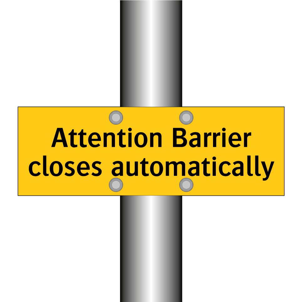 Attention Barrier closes automatically
