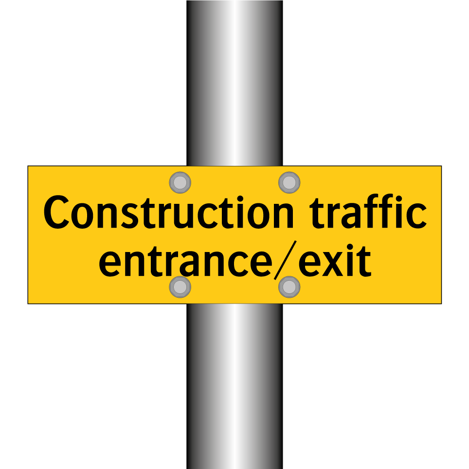 Construction traffic entrance/exit