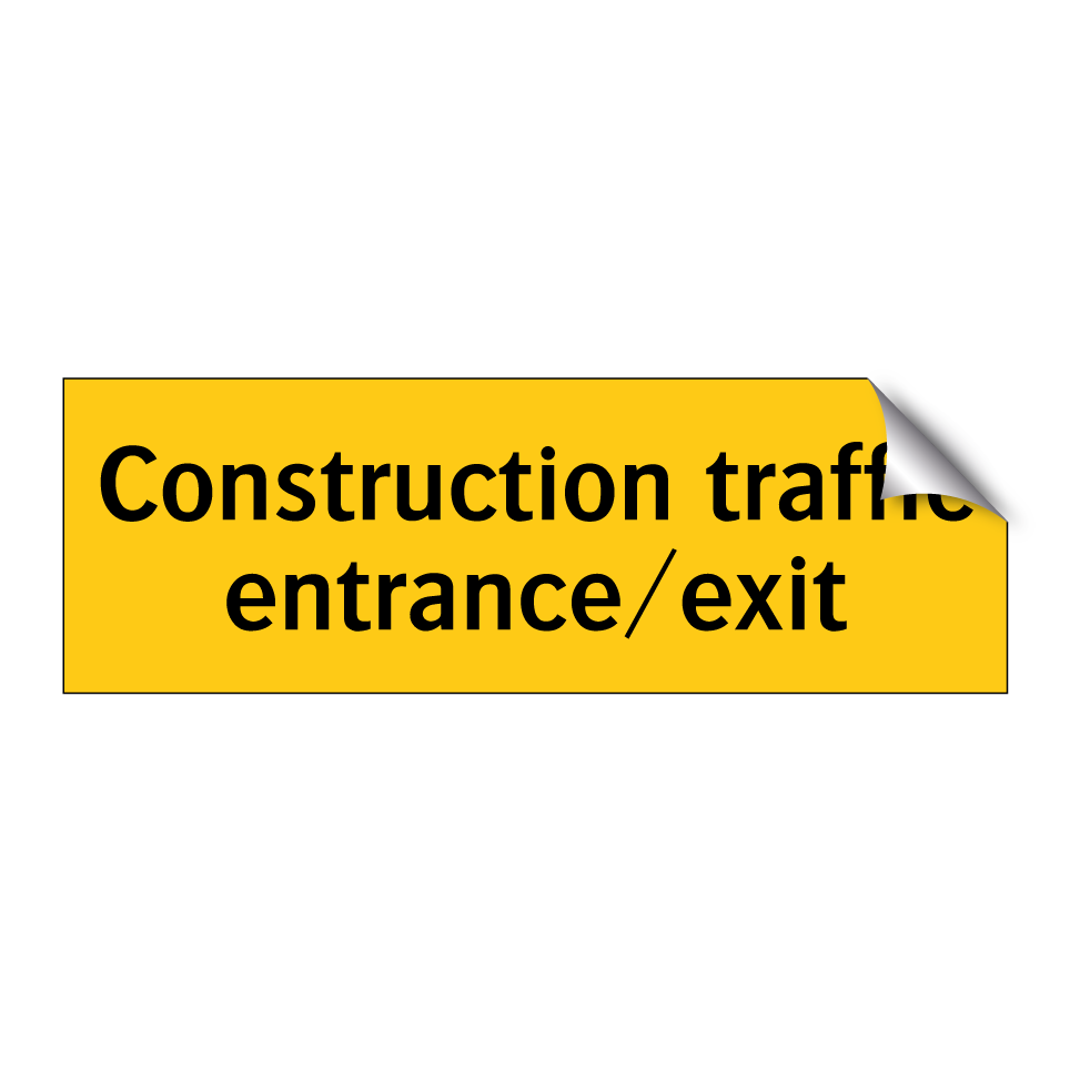 Construction traffic entrance/exit