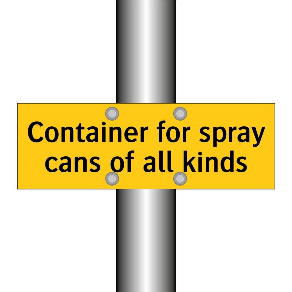 Container for spray cans of all kinds