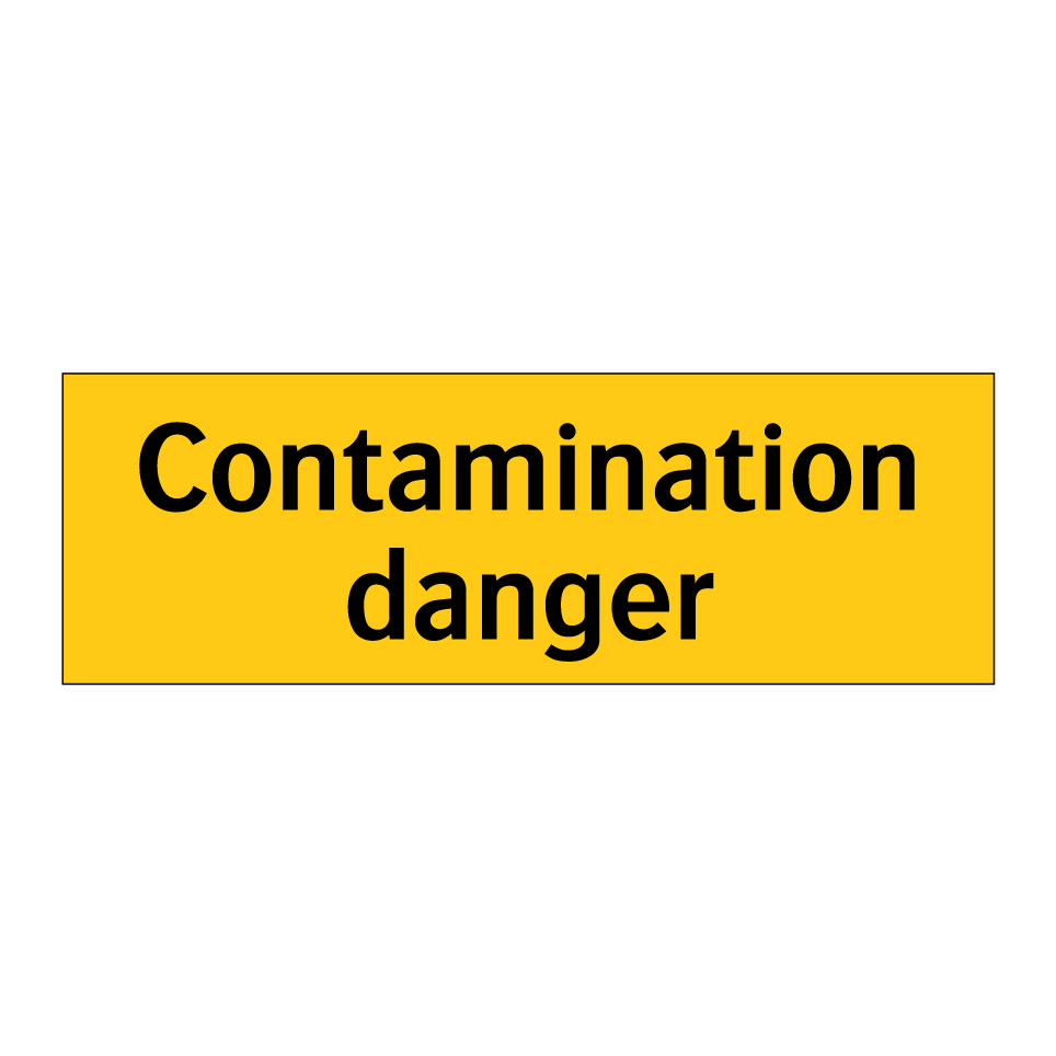 Contamination danger