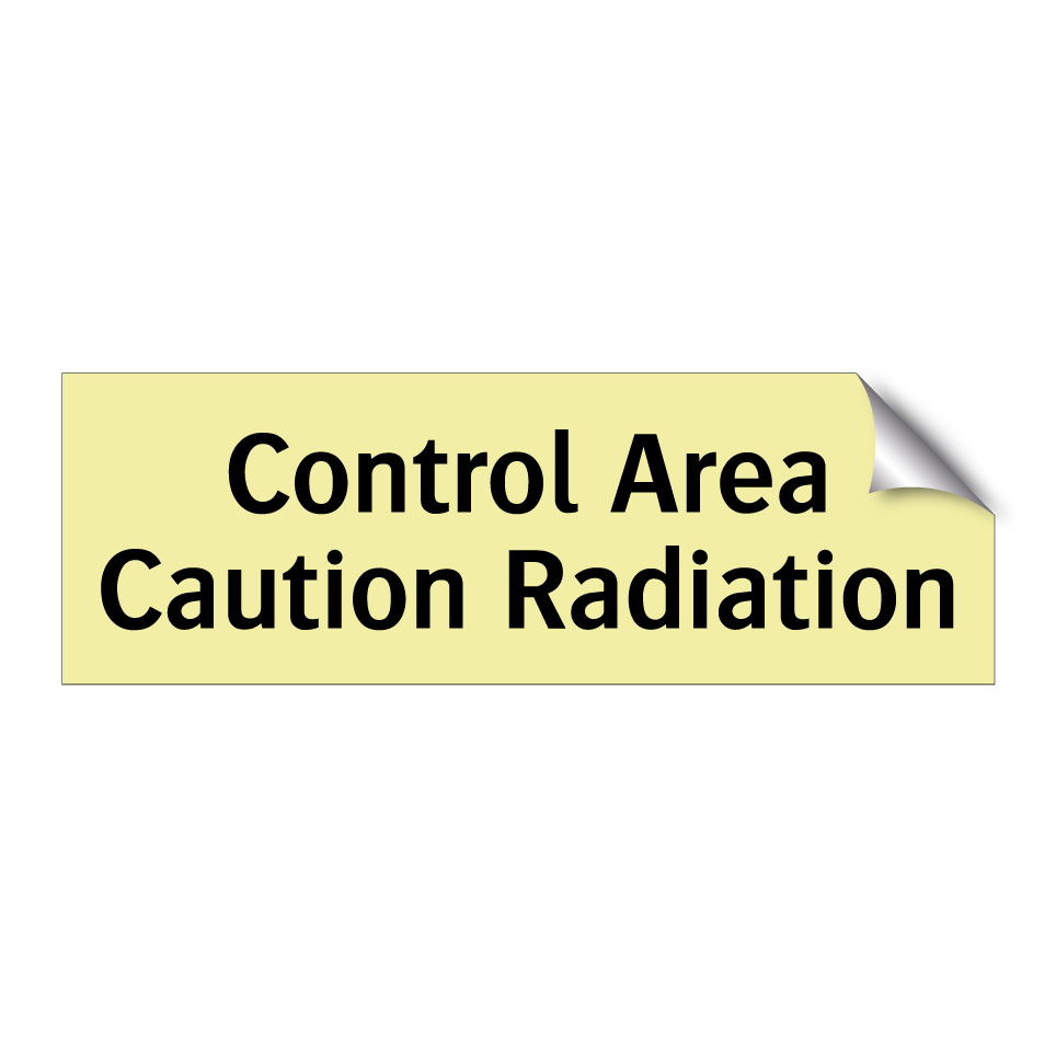 Control Area Caution Radiation