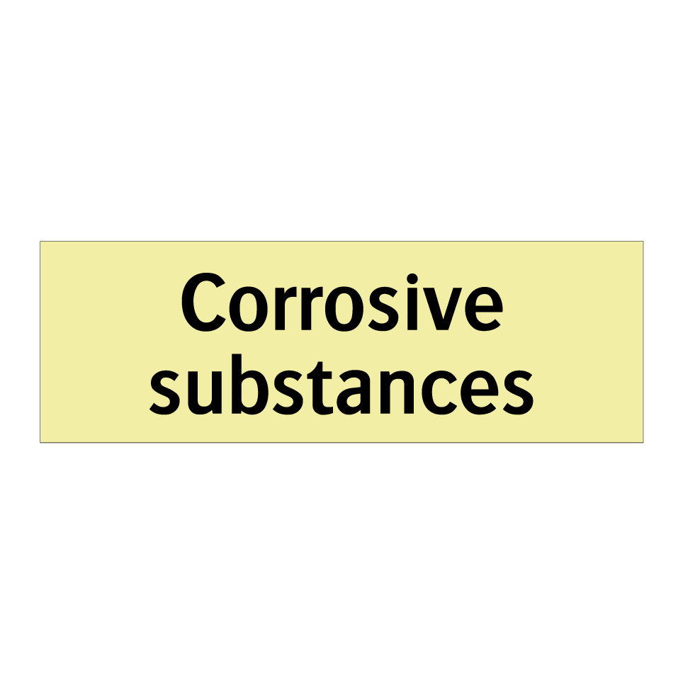 Corrosive substances