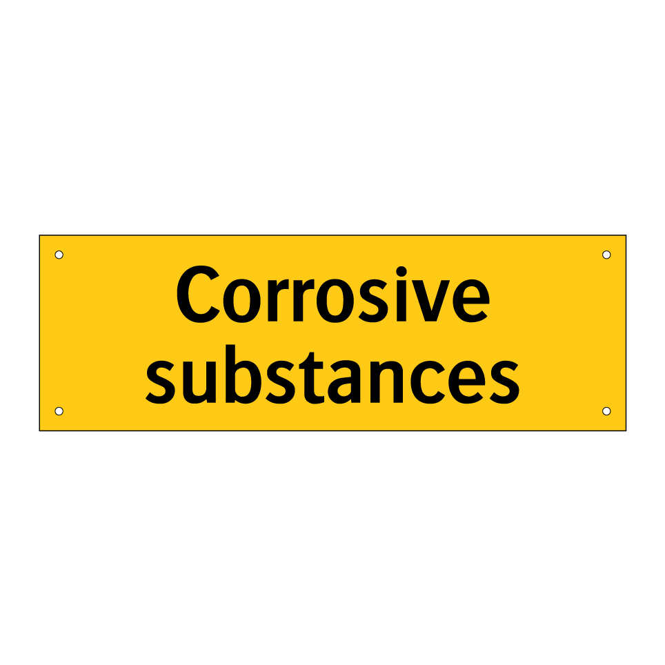 Corrosive substances