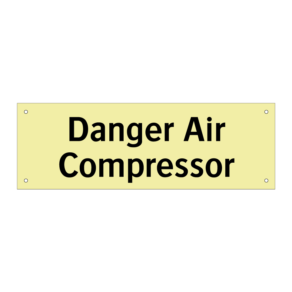Danger Air Compressor
