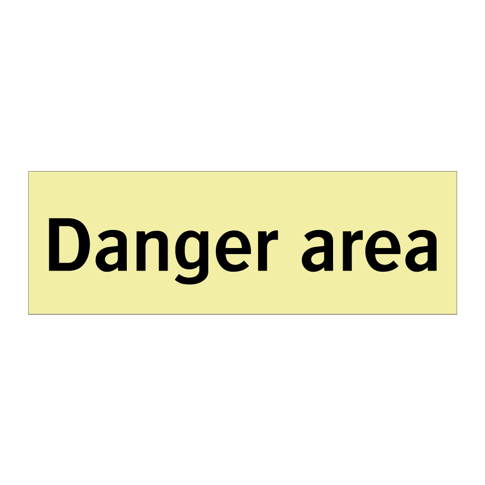 Danger area