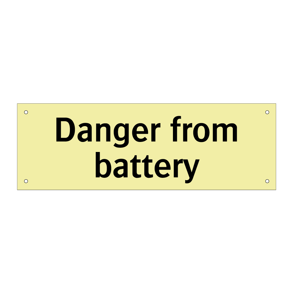 Danger from battery