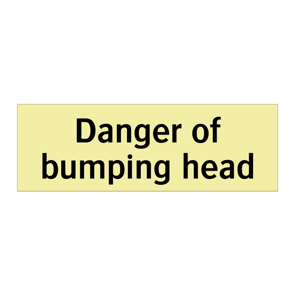 Danger of bumping head